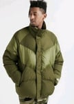 MENS NIKE DOWN FILL JACKET SIZE XL (928893 395) OLIVE CANVAS LOOSE FIT