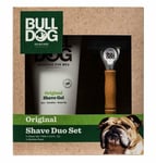 Bulldog Original SHAVE Duo Set - Shave Gel 175ml and Bamboo Razor Gift Set