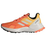 adidas Women's Terrex Soulstride Trail Running Shoes Sneaker, Amber Tint/Grey One/Semi Spark, 5.5 UK