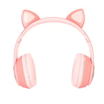 BROLEO Cat Ear Gaming Headset LED Headphone Stereo HiFi Sound Wired Wireless