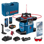 Bosch Professional laser rotatif GRL 600 CHV 18V (connecté, 1 batterie, dans un coffret de transport)