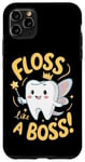 Coque pour iPhone 11 Pro Max Floss Like a Boss Cute Tooth Fairy Amusant pour les enfants