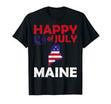 American Independence Day 4th July Veteran Maine T-Shirt