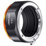 K&F Concept Updated PK to NEX Adapter, Manual Lens Mount Adapter Compatible with Pentax K PK Mount Lens and Compatible with Sony E NEX Mount Cameras