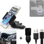 For Xiaomi 14 Ultra + CHARGER Mount holder for Car radio cd bracket