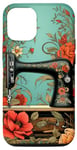 Coque pour iPhone 12/12 Pro Machine à coudre Vintage Floral Couturière