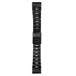 YOOSIDE QuickFit 26mm Watch Strap for Fenix 6X/Fenix 5X, Titanium Adjustable Wristband Strap with Stainless Steel Buckle for Garmin Fenix 6X Pro/Sapphire/Solar,Febix 3,Fenix 5X Plus,Tactix Delta,Black
