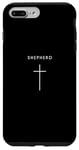 Coque pour iPhone 7 Plus/8 Plus Croix de berger – Jésus religieux chrétien minimaliste