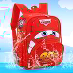 Disney Cars Boys 3D Ryggsäck Barn McQueen Skolväska Ryggsäck Red