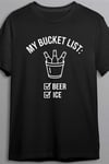 Dunken My bucket list, beer and ice - T-shirt (Herr,L)