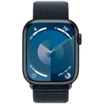 Apple Series 9 GPS 45mm Midnight Case Midnight Sport Loop MR9C3 - Unisex - 45 mm - Smartwatch - Digitalt/Smartwatch