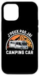 Coque pour iPhone 13 J'Peux Pas J'ai Camping Car Campeur Humour 70s Rétro Vintage