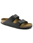 Birkenstock Arizona Vegan Birko-Flor Sandals - Black (Regular Fit) Size: UK 8, Colour: Black