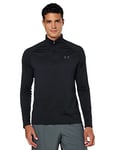 Under Armour Mens 2023 UA Tech 1/2 Zip Pullover - Black/Charcoal - XXL