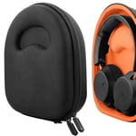 Geekria UltraShell Headphones Case Compatible with Plantronics BACKBEAT GO810, BACKBEAT PRO2, BLACKWIRE 3300 Case, Replacement Hard Shell Travel Carrying Bag with Accessories Storage (Black)