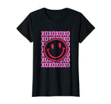 XOXO Hugs and Kisses Happy Smile Face Valentine's Day Grunge T-Shirt