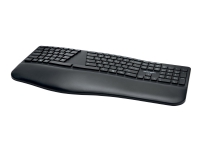 Kensington Pro Fit Ergo Wireless Keyboard - Tangentbord - trådlös - 2.4 GHz, Bluetooth 4.0 - amerikansk - svart