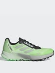adidas Terrex Mens Trail Agravic Flow 2 Shoes -green/black, Green, Size 6, Men