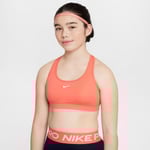 Nike Dri-FIT Swoosh Sport-BH - Stl. XL, Orange för aktiva juniorer - Bekväm och funktionell träningstopp