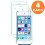 (4 Pack) Tempered Glass Screen Protector For iPod Touch 7th Gen / 7th Generation