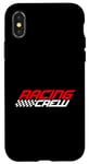 Coque pour iPhone X/XS Racing Crew Team Car Friends Voitures de groupe Conduite rapide