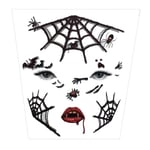 Halloween temporär ansikte konst vattentät , skalle tatuering