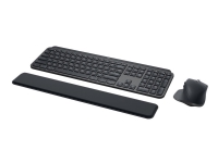 Logitech MX Keys Combo for Business - Tastatur- og mussett - bakbelysning - trådløs - Bluetooth LE - AZERTY - Fransk - grafitt