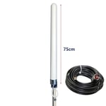 4G-Lte/3G/2G och WiFi, Rundstrålande 21 dBi (Tillval: Med 10 m kabel SMA hane)
