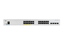 Commutateur réseau Cisco Catalyst 1000-24FP-4G-L, 24 ports Gigabit Ethernet (GbE) PoE+, consommation PoE 370 W, 4 ports de liaison montante 1G SFP, garantie à vie limitée améliorée (C1000-24FP-4G-L)