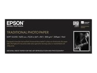 Epson Traditional Photo Paper - Rulle (162,6 Cm X 15 M) - 300 G/M² - Fotopapper - För Stylus Pro 11880  Surecolor Sc-P20000