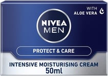 NIVEA MEN Intensive Moisturising Face Cream Protect & Care Pack of 3 (3 X 50 Ml)