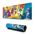 TV Show The Flintstones Mouse Pad Rectangle Non-Slip Rubber Electronic Sports Oversized Large Mousepad Gaming Dedicated,for Laptop Computer & PC 11.8X31.5 Inch
