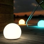 Shapelights® Indoor Outdoor USB Chargeable Solar Powered Colour Changing Mood Light - Mini Sphere 20cm