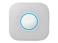 Nest Protect - Flerfunktionssensor - trådlös - 802.11b/g/n, Bluetooth 4.0, 802.15.4 - vit
