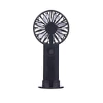 Mini Portable Fan Cool Air Hand Held Travel Cooler Cooling Mini Desk Fans Powered By 2x AA Battery For Outdoor Home 162x75x25mm-Black
