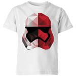 Star Wars Cubist Trooper Helmet White Kids' T-Shirt - White - 9-10 Years