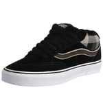 Vans Men's Holder Mid Skateboarding Shoe (plaid) black/buff white VHHQ3YV 10 UK
