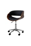 Valeria Padded Home Office Chair, Swivel Curved Desk Chair