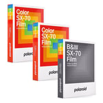 Polaroid SX-70 Core Film Triple Pack (2 Colour, 1 B&W)