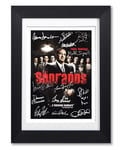 Mounted Gifts The Sopranos Cast Signed Autograph A4 Poster Photo TV Show Season Series Framed Memorabilia Gift (POSTER ONLY)