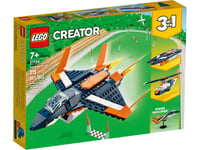 31126 Lego Creator Supersonic-Jet 3 In 1 Play and Display Set Ages 7+ Brand New