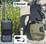 Jaktradiopaket VIPER X6-155mhz Analog/Digital Blåtand+Hörselskydd