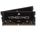 Corsair Vengeance SODIMM 16GB (2x8GB) DDR4 2400MHz CL16 Memory for Laptop/Notebooks (Intel 6th Generation Intel Core i5 and i7 Processor Support) Black
