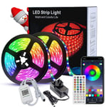 Led Strip Lights with Remote - Karrong App Control Strips Light 10 m / 5050 RGB Color Changing Rope Light Easy to Install for TV,Bedroom, Kitchen,Wedding,Party DIY Decoration