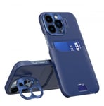 Hurtel Leather Stand Case for Samsung Galaxy S23+ blue