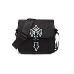 Unisex Postmanväska 2023 - Trendig Messenger Bag i Oxfordtyg, Hip Hop-stil - yky svart reflex