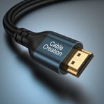 CableCreation Câble HDMI 8K 60Hz 4K 120Hz 48Gbps Home Cinéma HDR eARC pour TV Box Xiaomi PS5 PS4 Xbox Sony LG Samsung TCL,Bleu- 1m