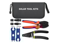 Qoltec - Tool Kit - Mc4-Kopplingar Kompatibla, Krimpverktyg, Sex Stall Trådskalare