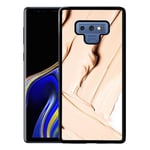 Samsung Galaxy Note 9 Soft Case (svart) Brush Stroke