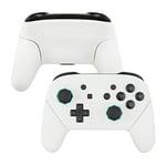 eXtremeRate White Octagonal Gated Sticks Faceplate Backplate Handles Cover, DIY Replacement Hand Grip Housing Shell for Nintendo Switch Pro Controller- Controller NOT Included